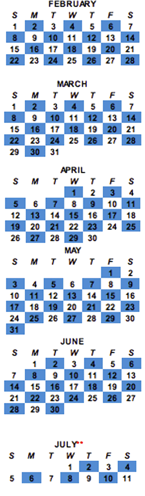 2015 Collection Calendar